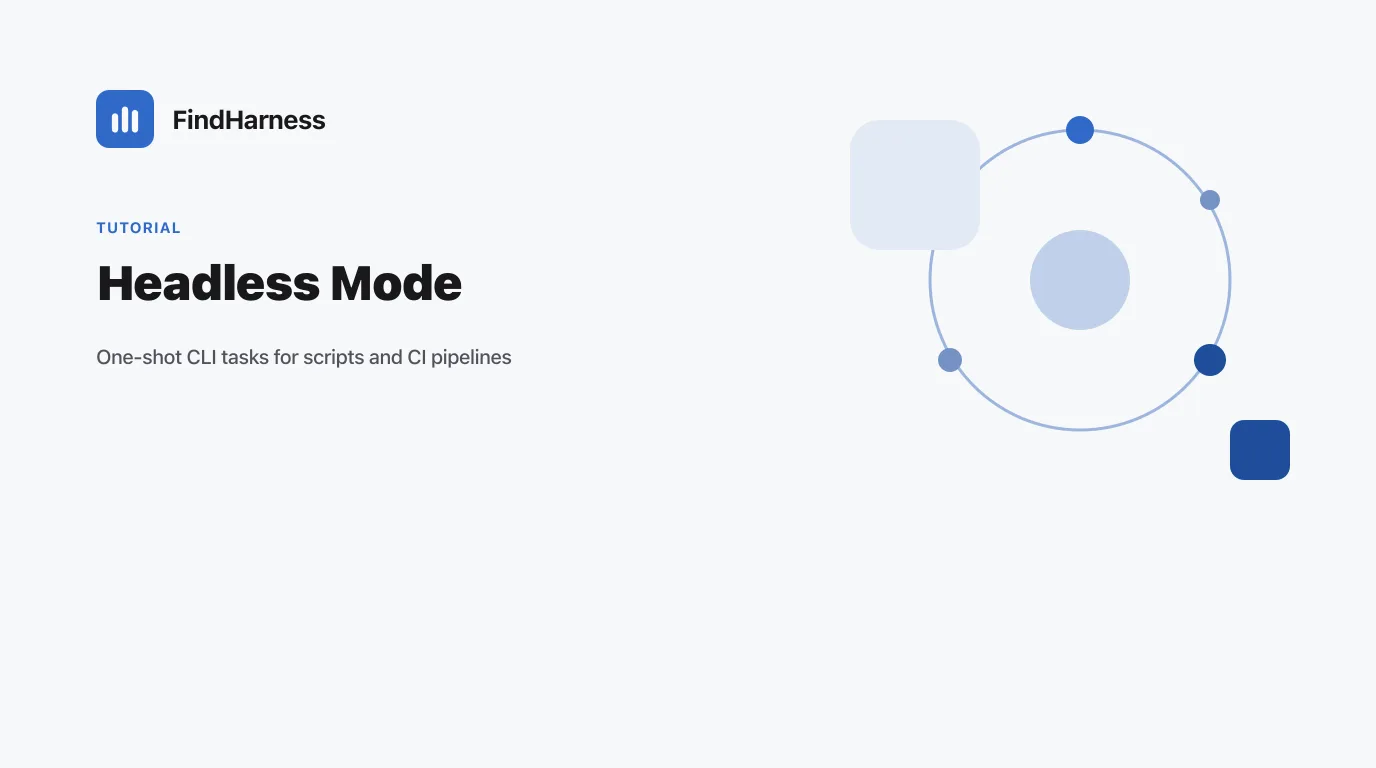 DeepSeek Harness Headless Mode: One-Shot Agent Tasks from the CLI and CI