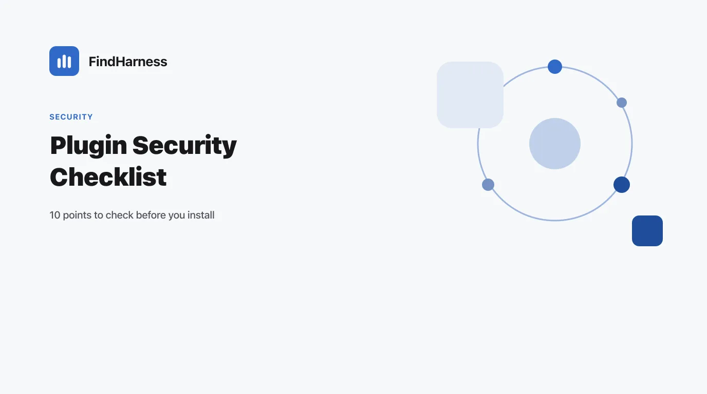 A DeepSeek Harness Plugin Security Checklist (10 Points)